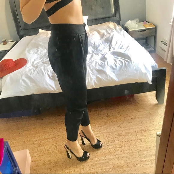 Black Pegged Pants - Picture 2 of 8